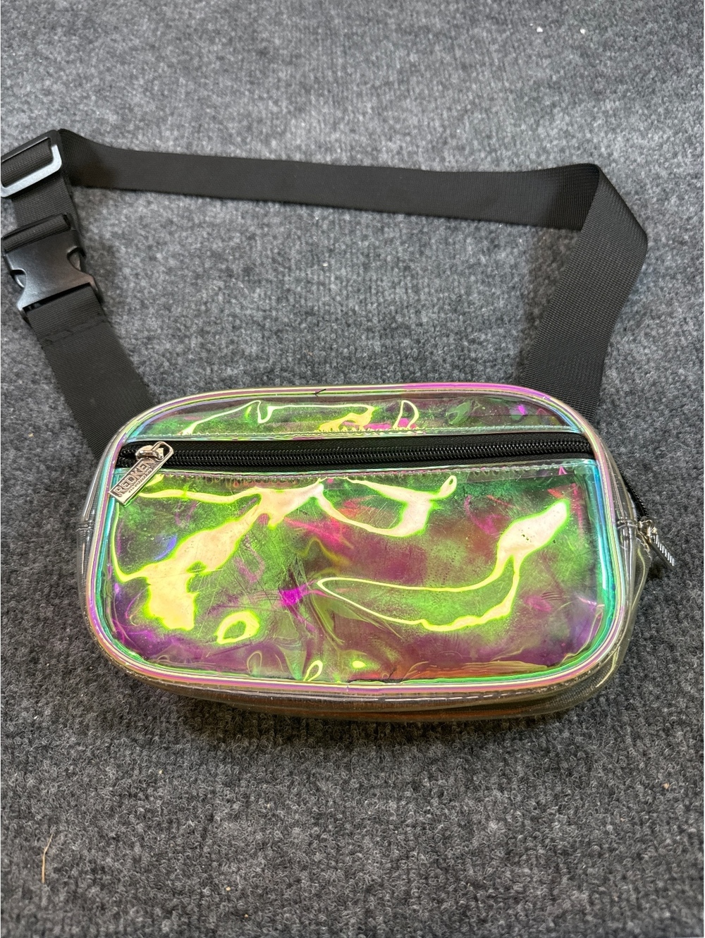 Redken 5th Avenue NYC Holographic Clear Crossbody Belt Bag Fanny Pack